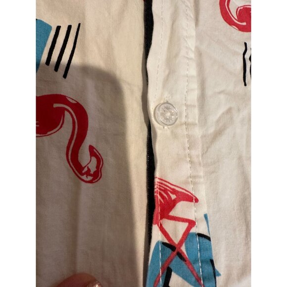 Broken Threads Flamingo Print Button-Down Shirt – Size XL – Excellent Condition - Picture 7 of 7